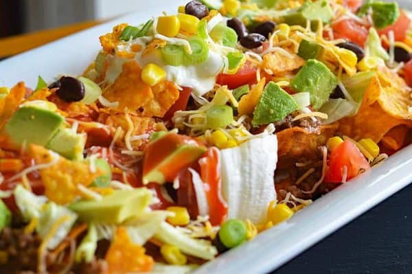 Vegan Dorito Taco Salad Recipe With Catalina Dressing Living Vegan