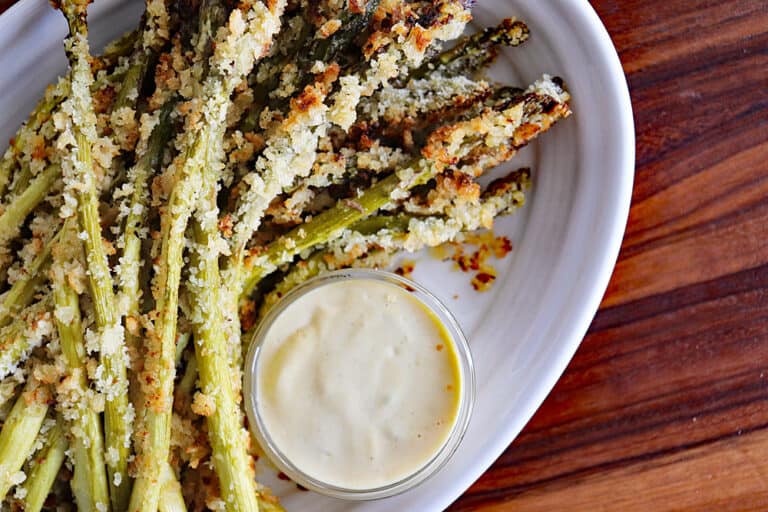 Panko Roasted Asparagus Living Vegan